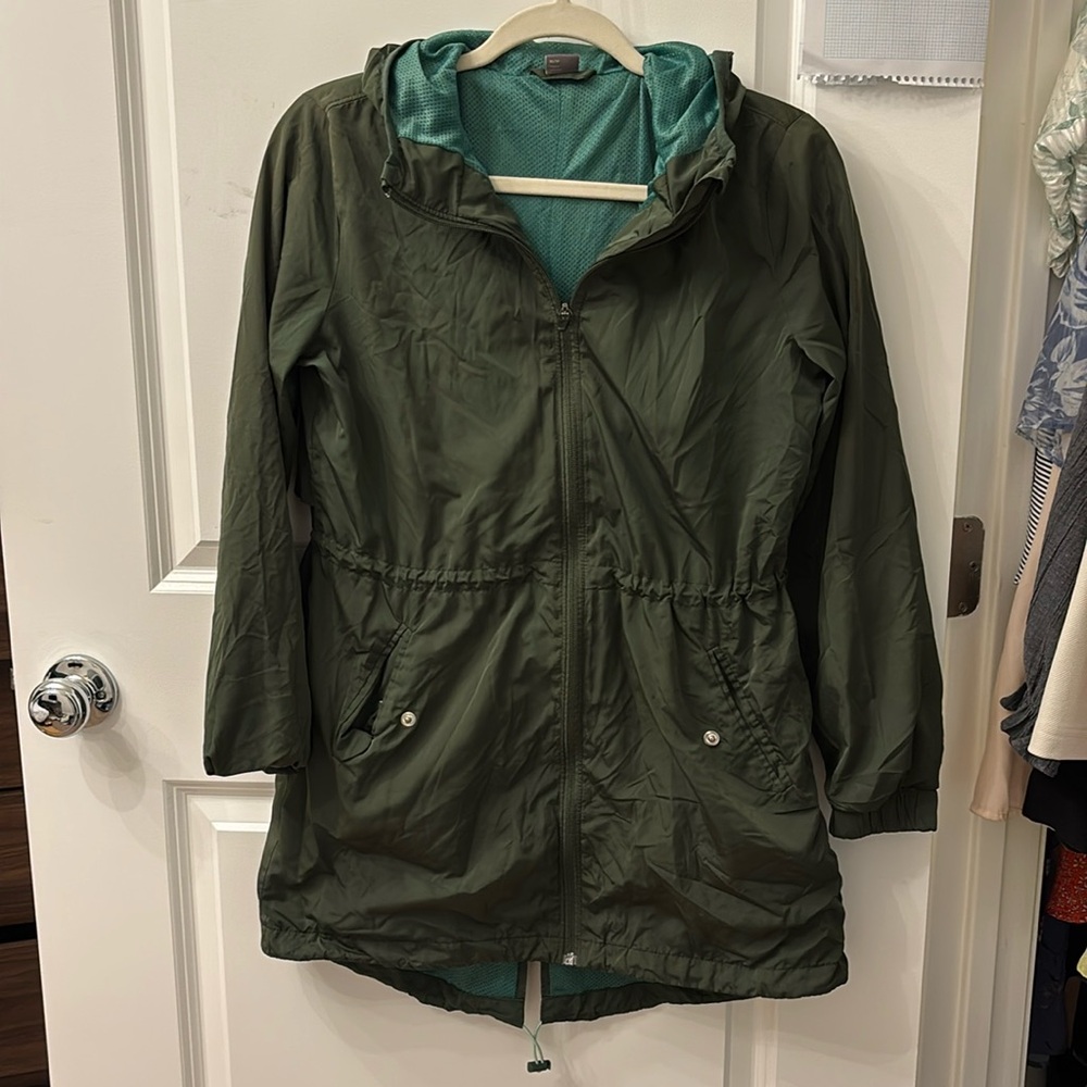 Old Navy long green jacket